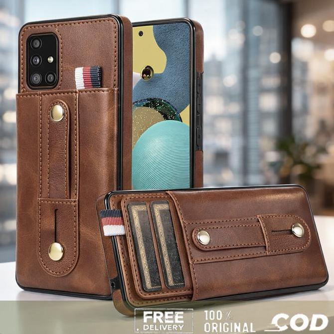 OPSEROS Casing Hp untuk Samsung A72 A71 A53 A51 A33 A32 Back Case PU Leather Wallet Multi Card Holde