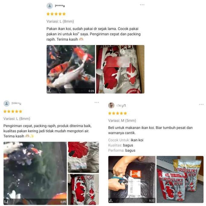 Sakana- Pakan Ikan Koi Hiroyuki Koi Super Bulky & Color Max 5Kg