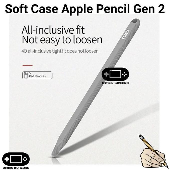 TERLARIS SOFT CASE APPLE PENCIL GEN 2 SILICONE SILICON CASING PROTECTOR GEN 2 IPAD PRO AIR MINI 11 1