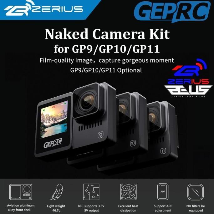 TERBARU GEPRC NAKED CAMERA KITS & PARTS FOR GOPRO 9/10/11 NAKED GOPRO 9/10/11