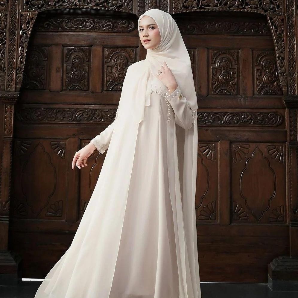 Abaya Hitam Arabian Luna Abaya Elegan Simple Turkey Terbaru 2025 Elegan Spesial Ramadhan