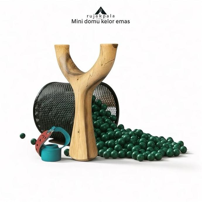 ketapel cagak termurah bahan kayu akasia / ketapel tradisional full set mini domu