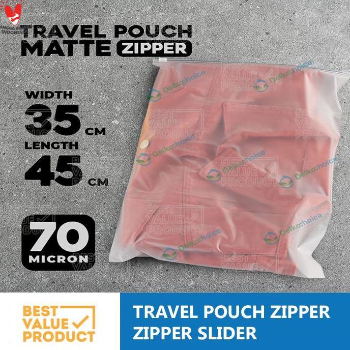 Dillatoko81 - (PACK) zipper pouch bag 35 x 45 travel pouch storage zipper slider 35x45