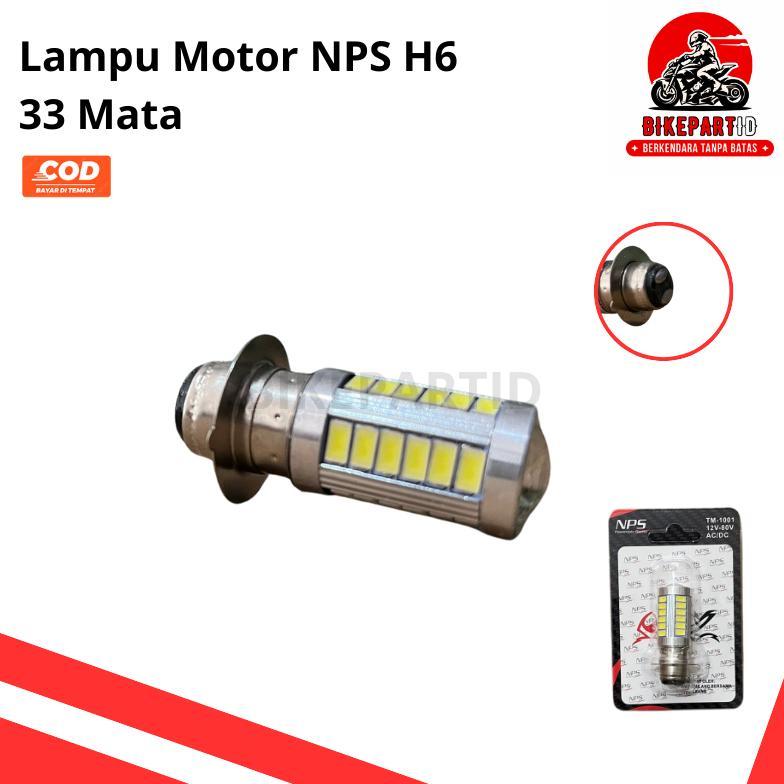 TERBARU Lampu Depan LED 33 Mata Titik Led Putih H6 Motor Bebek Matic Universal