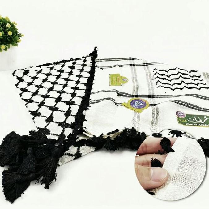 Sorban Almas Sorban Arifat Sorban Segi Empat Putih Hitam Premium PS