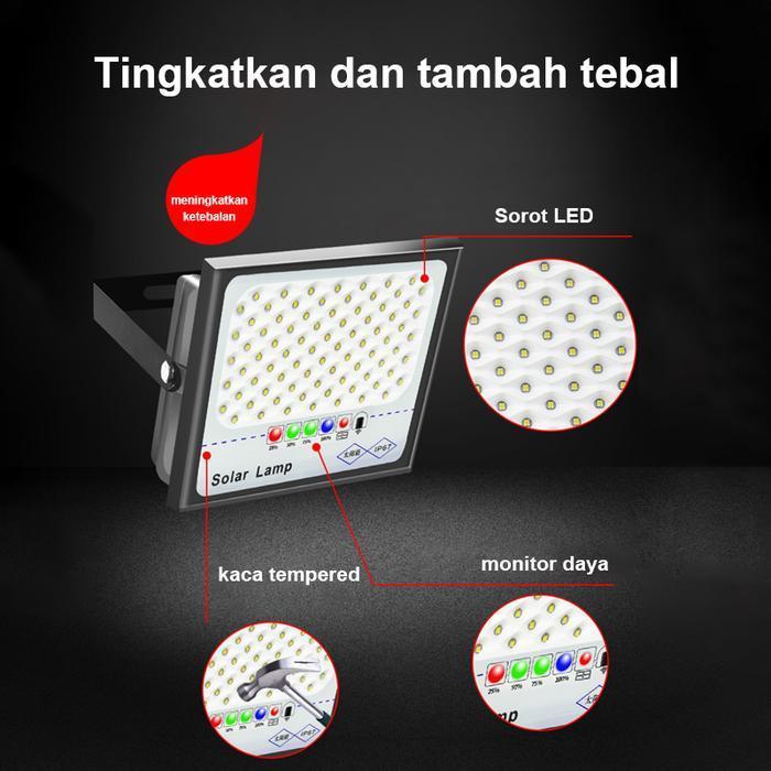 Beli 1 Gratis 1Lampu Tenaga Surya Matahari Baterai Surya 1500W Lampu Led Surya Solar Cell Lampu Outd