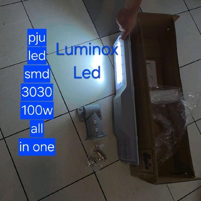 lampu jalan tenaga surya 100w 100 watt pju solar panel 100watt smd