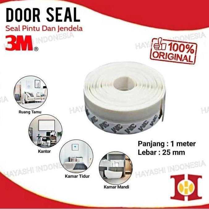 Weup- Door Seal Original 3M Penutup Lubang Celah Pintu Jendela - 1 Roll