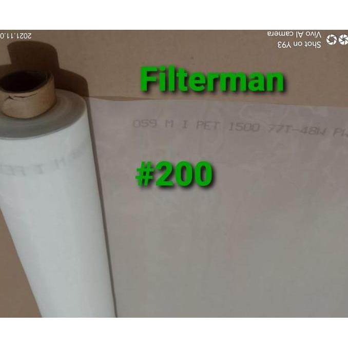 Saringan Filter Air Minyak Cat Kain Kasa Nylon 80 micron Poly Mesh 200