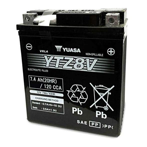 Aki motor Yamaha XMAX YTZ8V / GTZ8V YUASA AKI KERING