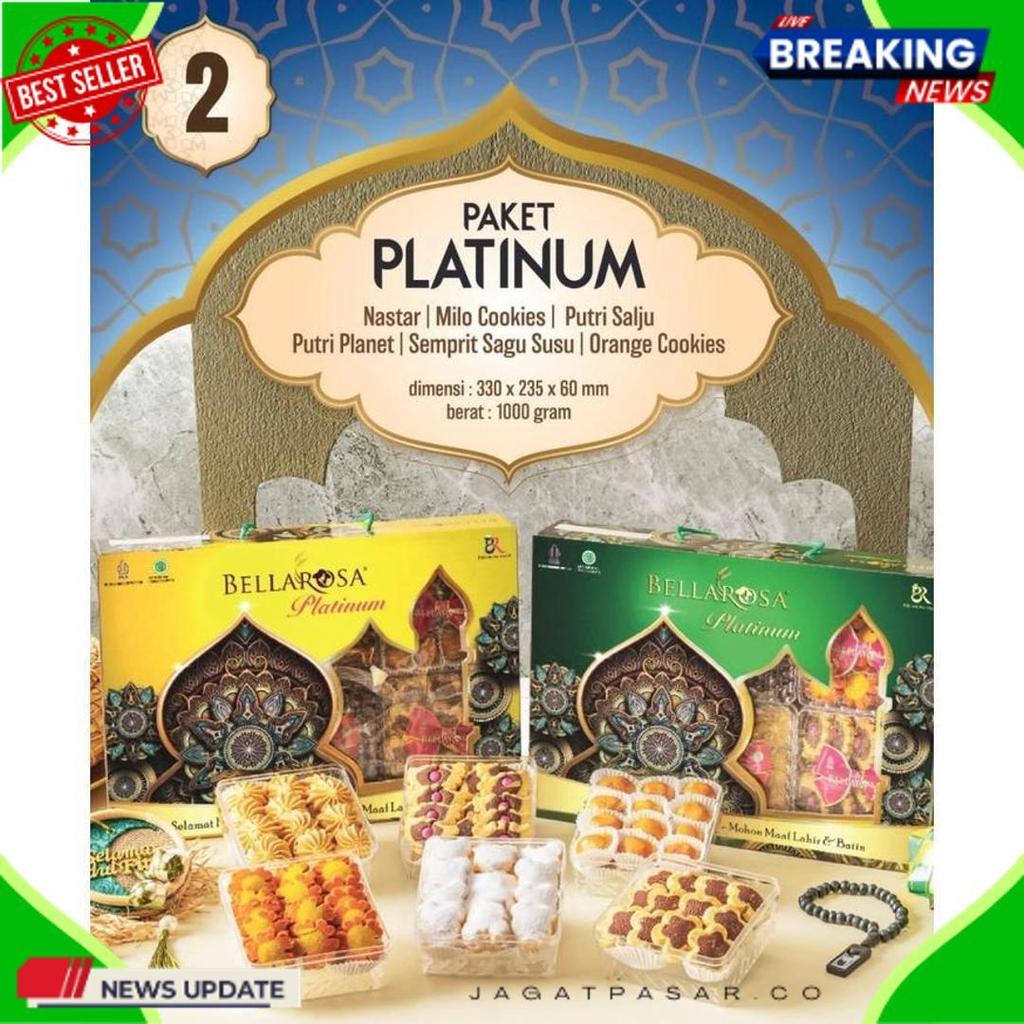 Terlaris Kue Paket Lebaran - Paket Kue Lebaran Parsel Bellarosa - Hampers  Bellarosa