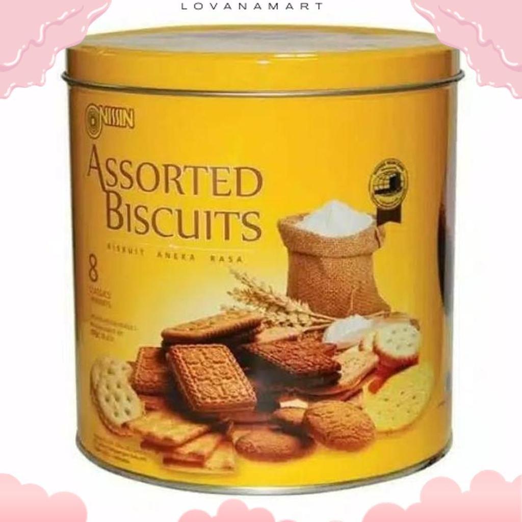 High Quality Jual Biskuit Nissin Kaleng Kuning Nissin Yellow Assortment 650 Gram / Kue Kering Idul F