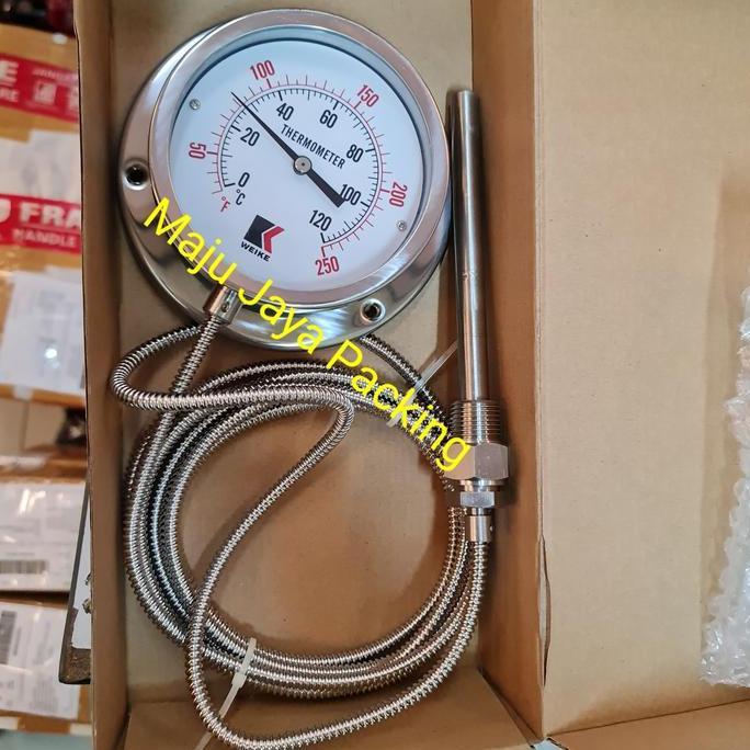 Thermometer Kapiler / Capillary Full Stainless 4" Inch 120 Derajat