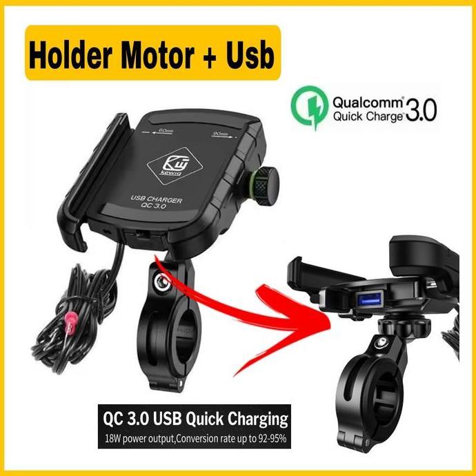 Holder Motor Hp Holder Motor Hp Waterproof Charger Usb Qc 3.0 Var5112