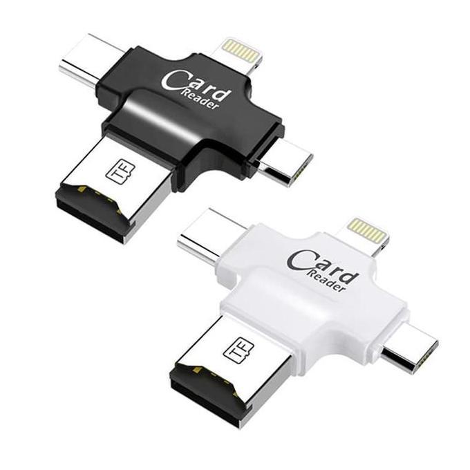 Card Reader USB / OTG 4 in 1 support Type C / Micro USB / iPhone