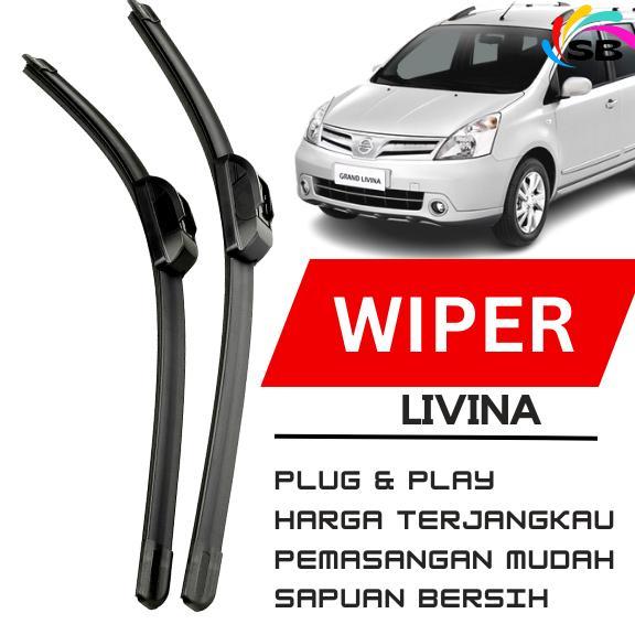 TERBARU WIPER DEPAN NISSAN LIVINA 2006 - 2018 WIPER LIVINA 2006 - 2018 FRAMELESS