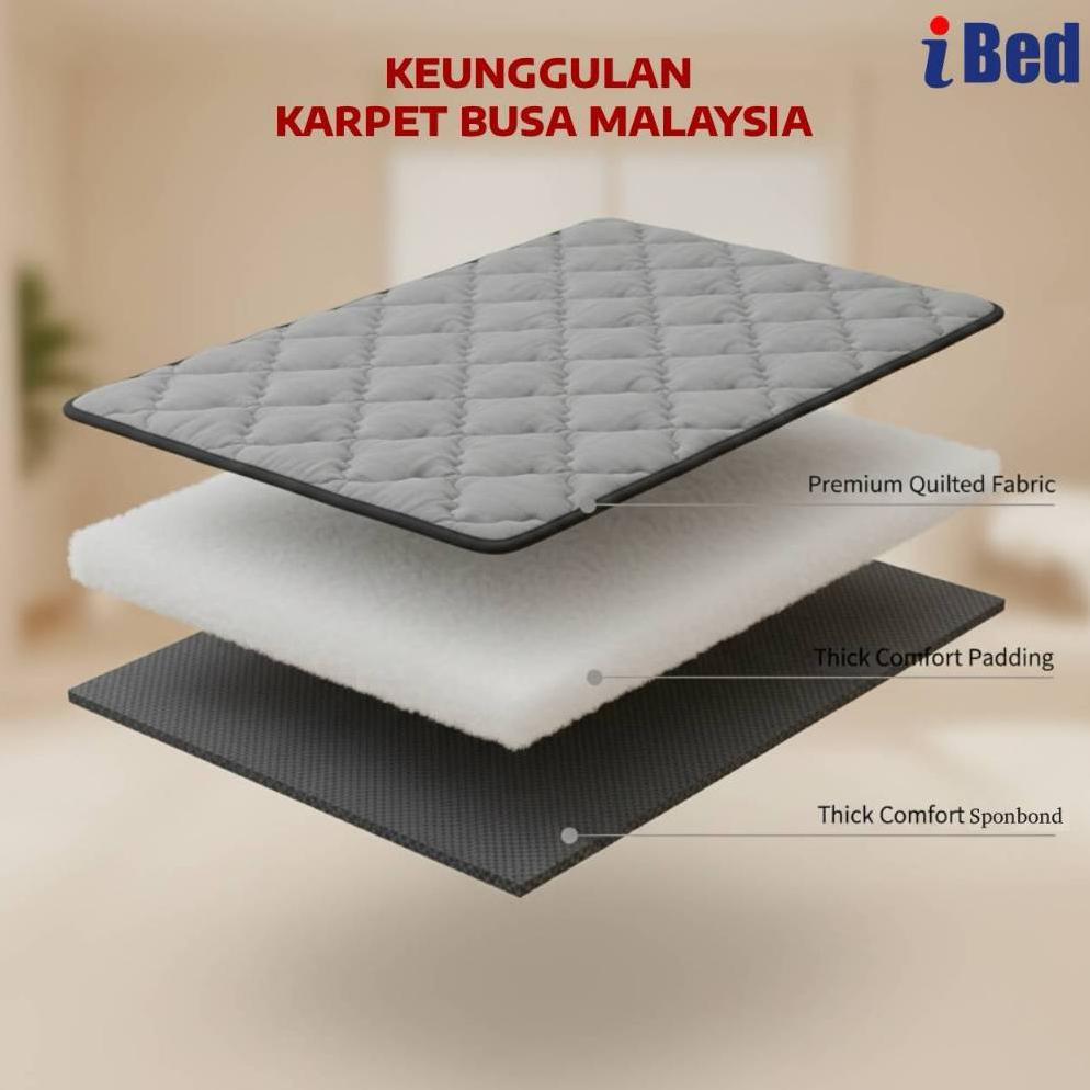NEW IBED KARPET BUSA MALAYSIA QUILTING MOTIF POLOS AESTHETIC