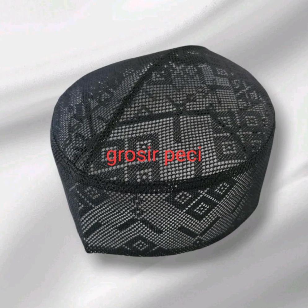 TERLARIS peci jaring/aldan jaring/peci putih/hitam