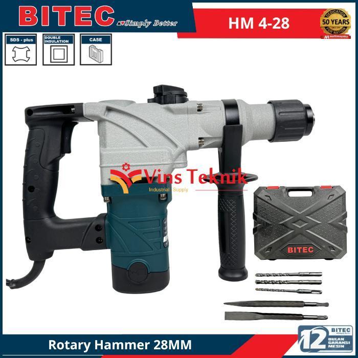 BITEC HM 4-28 Mesin Bor Beton Rotary Hammer 28mm 900Watt SDS Plus HM4-28