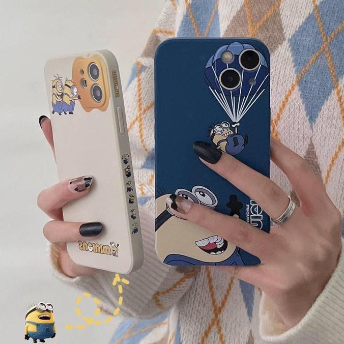 Case iPhone 6 6S 7 8 Plus X XR XS 11 Pro Max Casing Minions softcase