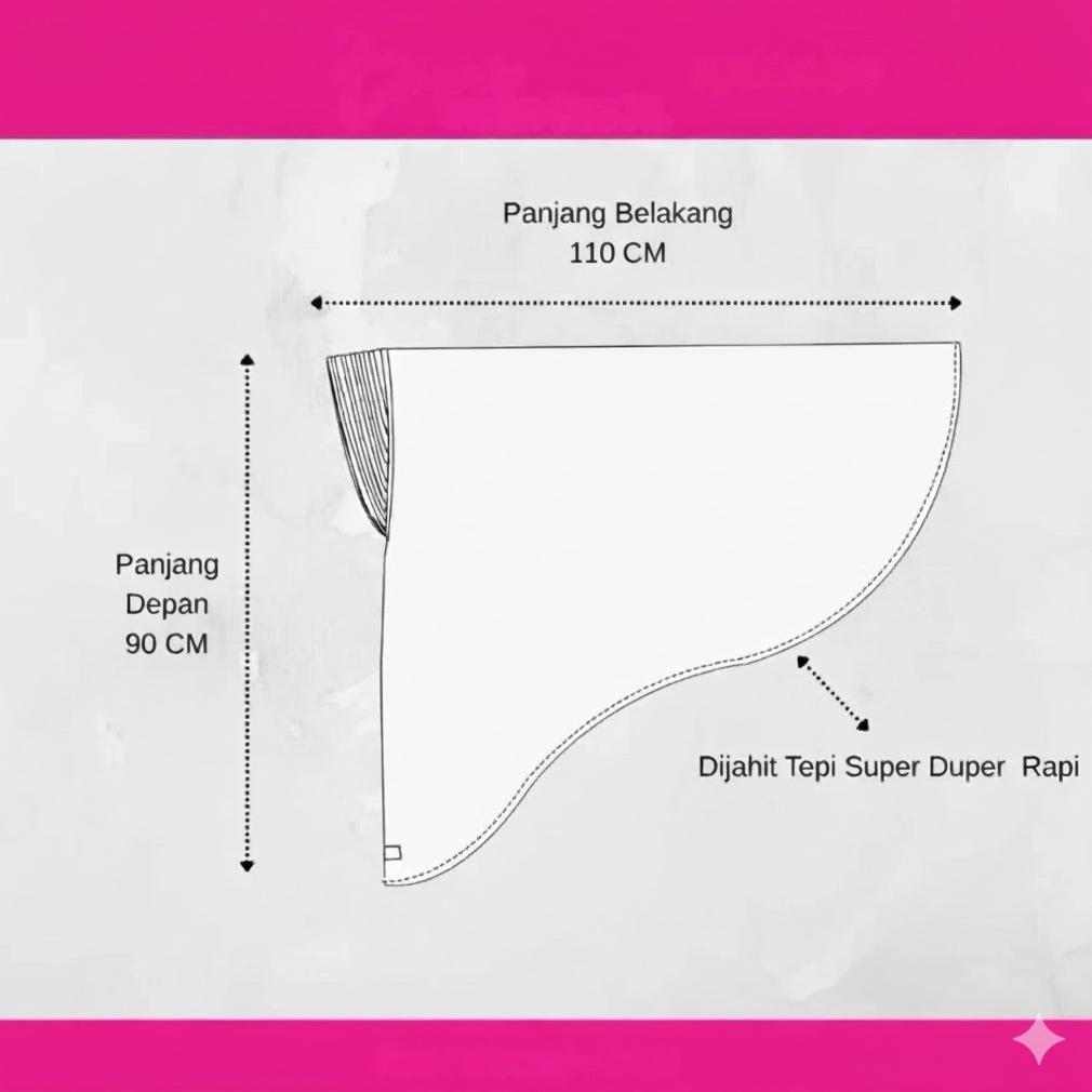 Flash Sale Khimar Jumbo Xxl Bergo Instan Jersey Tebal Adem, Tidak Menerawang