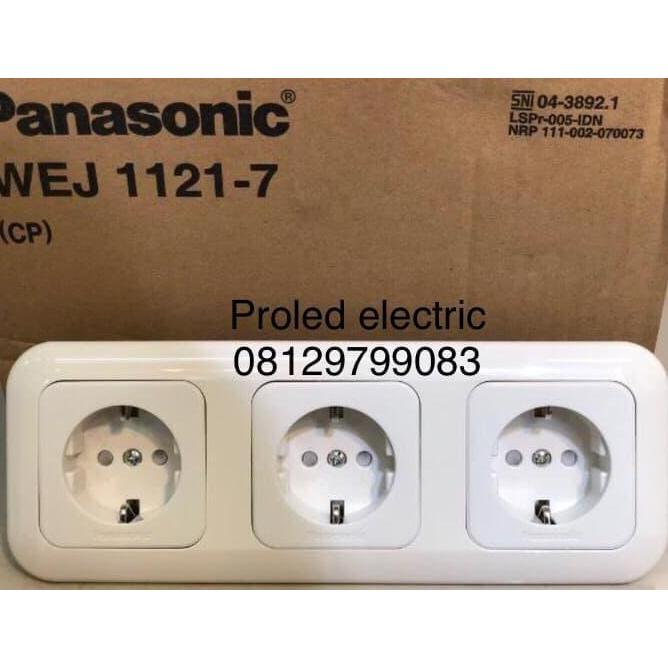 STOP KONTAK 3GANG 3 GANG TRIPLE PANASONIC READY STOCK