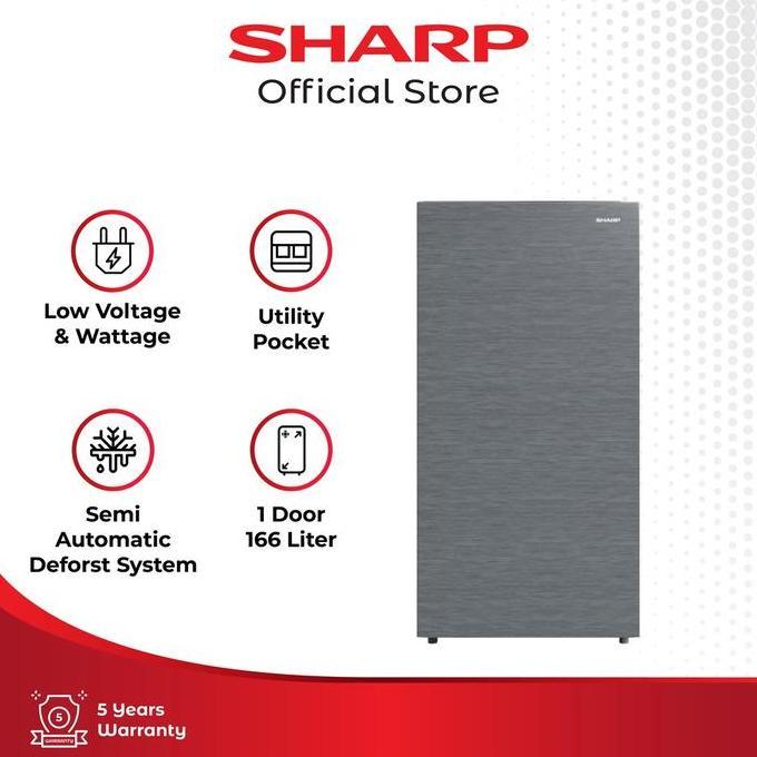 Sharp SJ-X185M Kulkas Grey