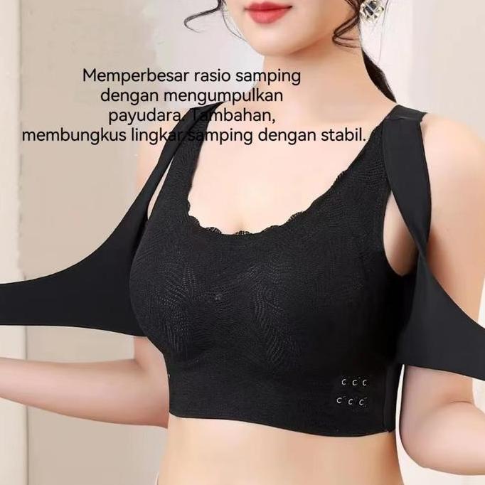 Tensione- [Vimisu]Bra Sport Terbaru Tanpa Kawat/Menegak Bahu Dengan Sempurna Bh