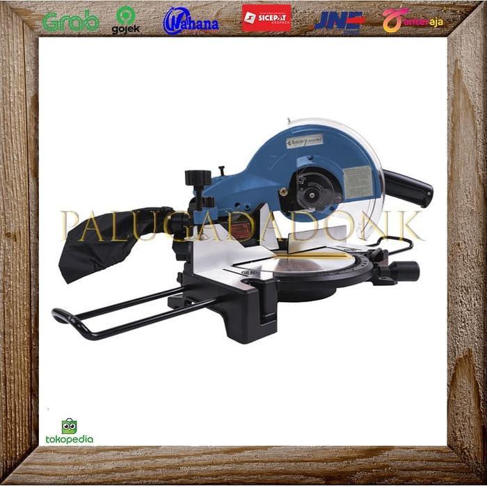 Mesin Potong Aluminium Kayu / Miter Saw Sliding 10 inch Dinamo Benz