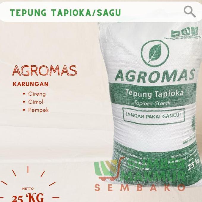 TEPUNG TAPIOKA CAP AGROMAS KARUNG 25KG