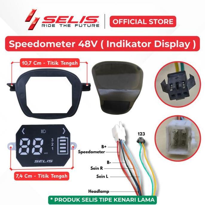 Selis - Speedometer Selis Speedometer Indikator Display Lcd Sepeda Motor Listrik