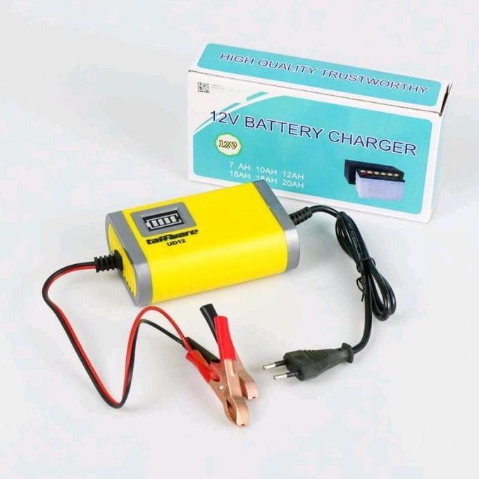 AEBDG CHARGER AKI 2A 12V MOTOR MOBIL KABEL INDONESIA CASAN AKI ACCU ALAT CAS AKI MOTOR MOBIL 12V 2A 