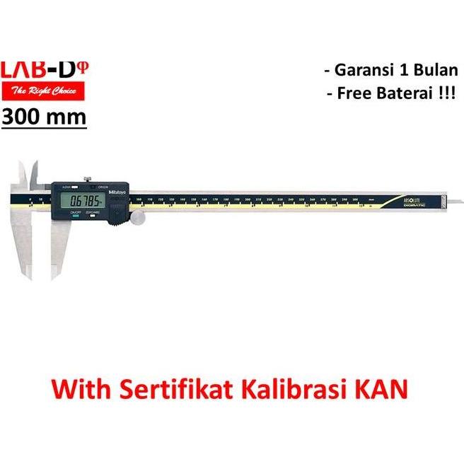 Caliper Digital Mitutoyo Jangka Sorong Mitutoyo 0-300 Mm Plus Sertifikat Kalibrasi