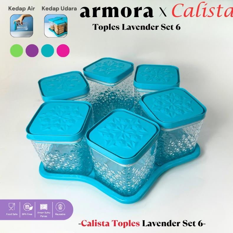 VIANDOSQUARE TOPLES CALISTA LAVENDER 6 DAUN SATU SET TOPLES KUE KERING LEBARAN / TOPLES PLASTIK TUTU
