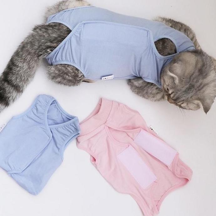 baju kucing & anjing untuk recovery/ baju steril kucing betina / baju