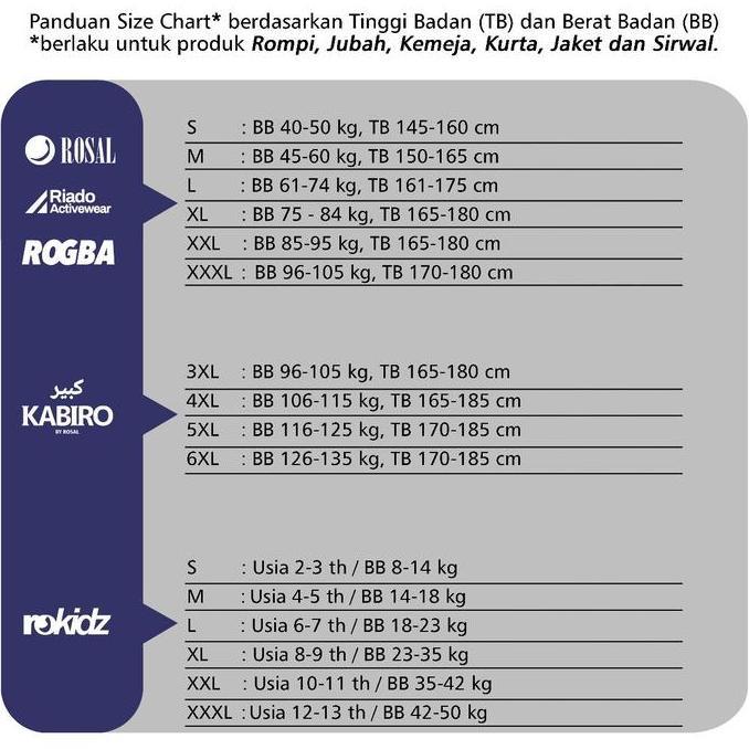 Rompi Sholat Zipper KABIRO Big Size Jumbo Maxi Pria Original 4XL 5XL 6XL