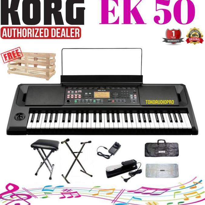 TERBARU KORG EK50 KEYBOARD KORG EK-50 PAKET