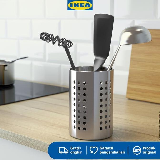 IKEA ORDNING Tempat Sendok Bahan Baja 18cm