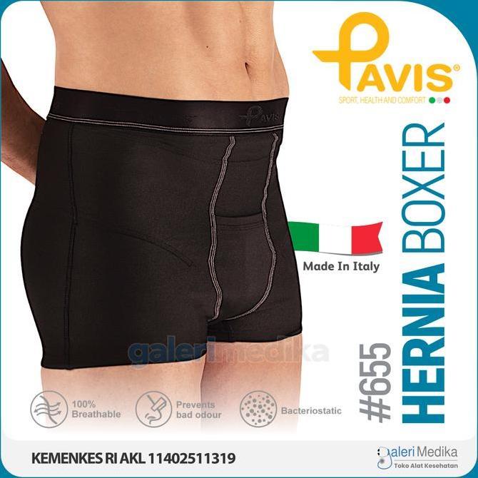 Pavis 655 Erniaboxer - Celana Hernia Dewasa Premium Itali Hernia Boxer