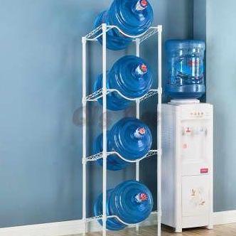 Stora Rak Galon 4 Tingkat 34X40X132 Cm - Putih Baru