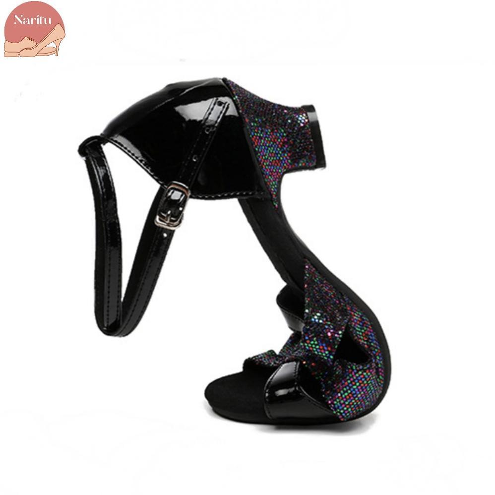 terbaru naritu women - laurel dance heels / latin dance / line dance shoes