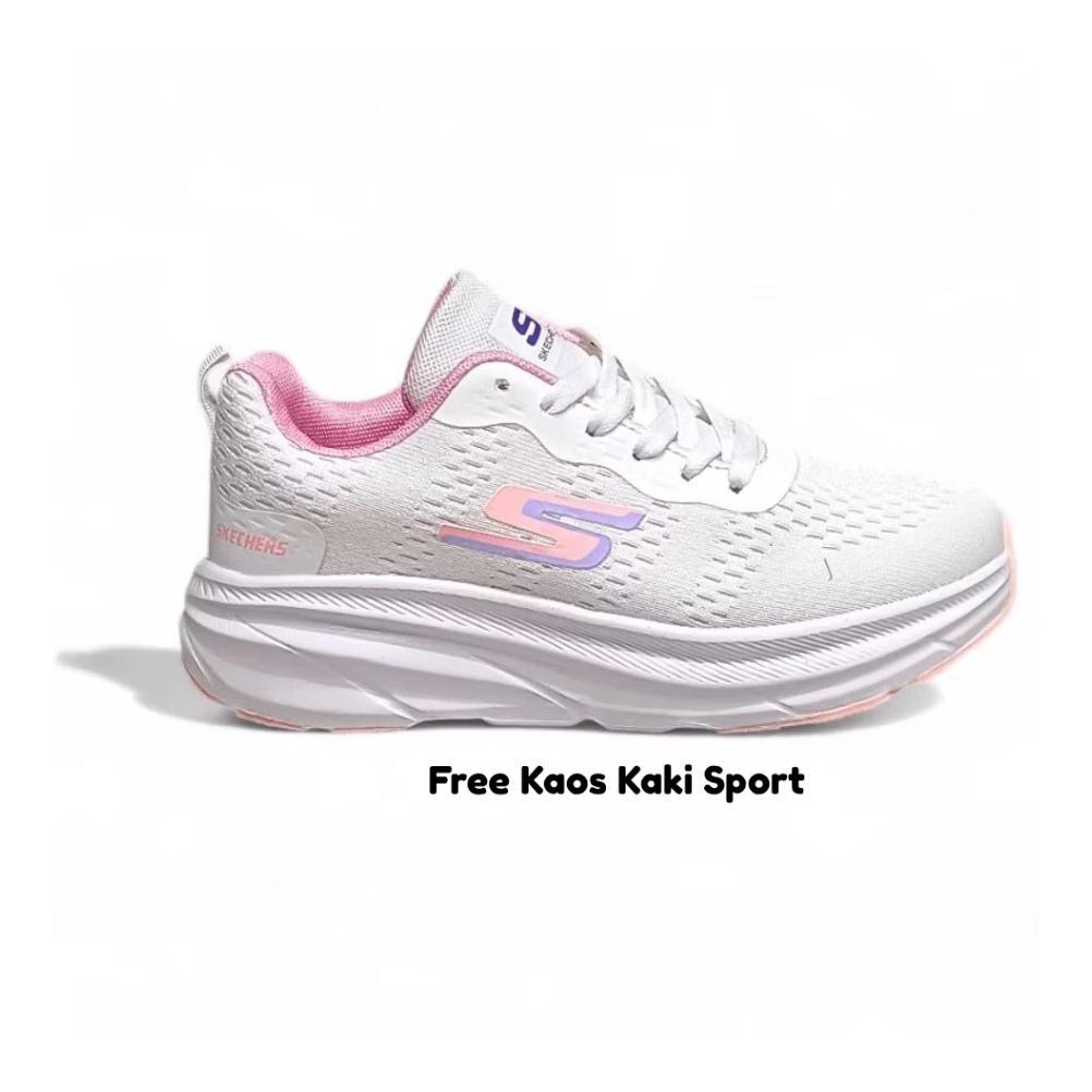 FAVORIT Skechers Sepatu Wanita Size 36-41 Womens Shoes Running Terbaru Sepatu Cewek Gym Fitness Lari