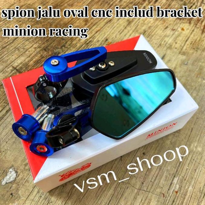 Promo SPION JALU OVAL INCLUDE BRACKET SPION JALU STANG MOTOR AEROX N'MAX ADV DLL Motorcycle Diskon