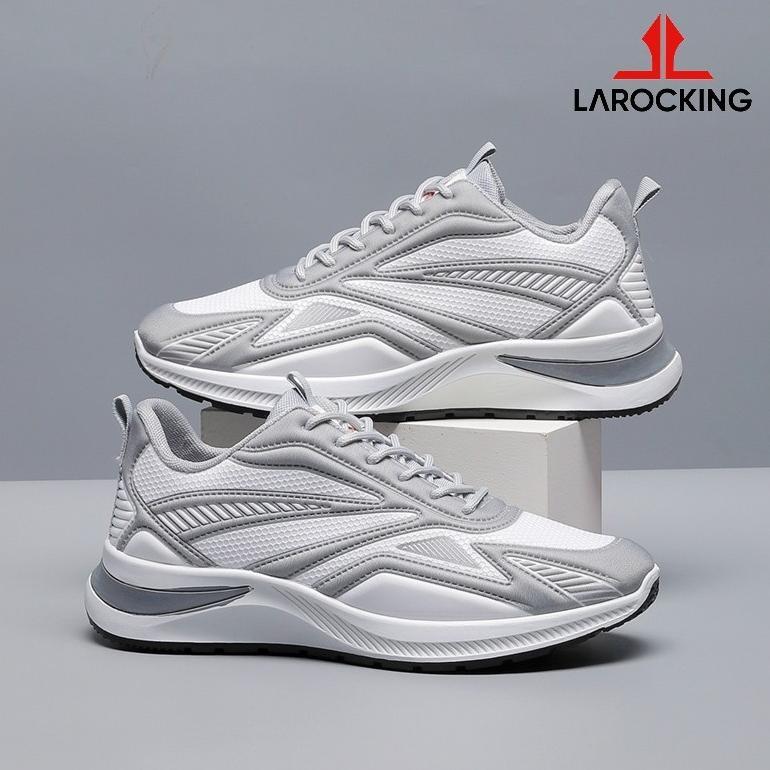 terbaru larocking - vega abu putih | sepatu sneakers running gym shoes
