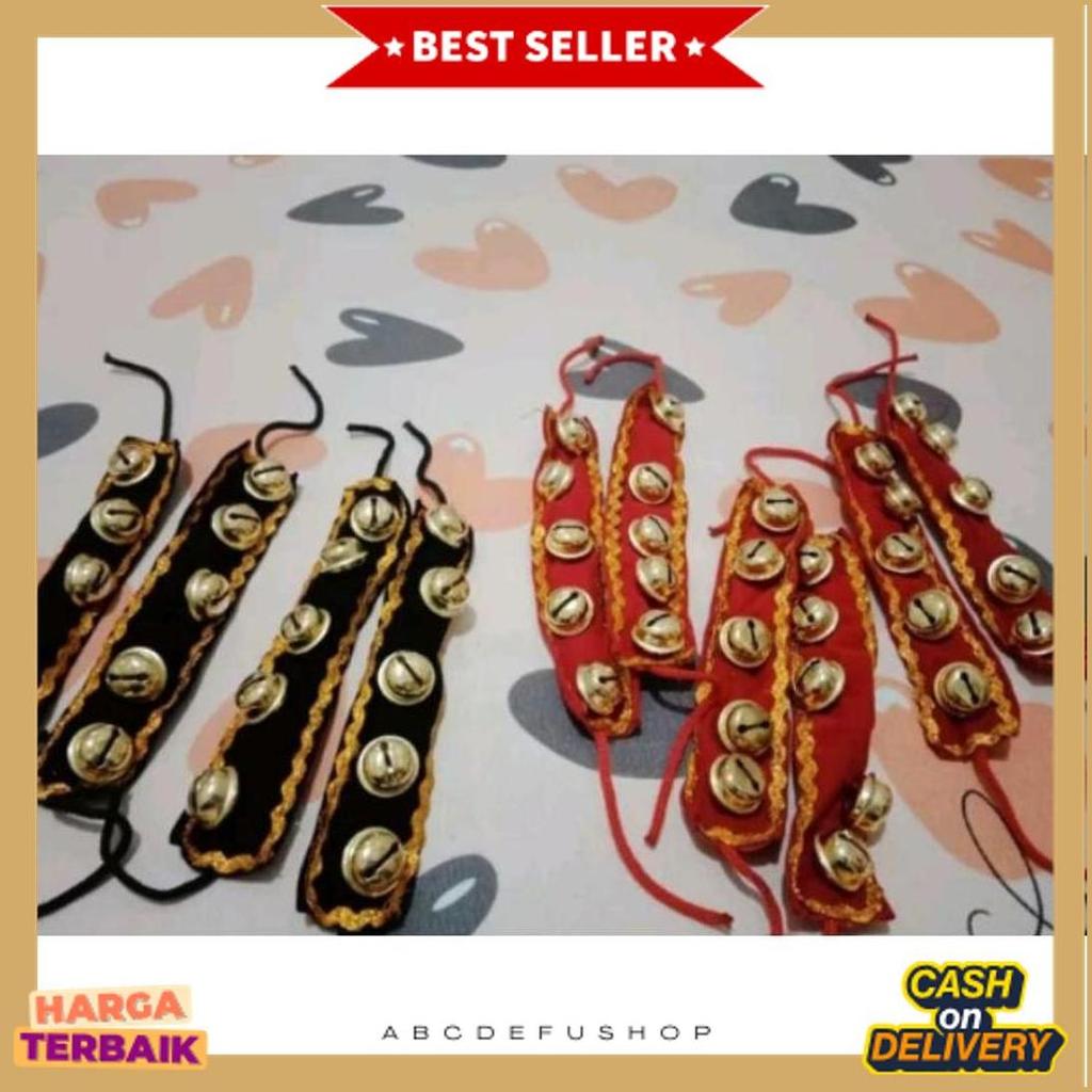 Promo Gongseng Klinting Jaranan Klintingan Kerincingan Aksesoris Gelang Kaki Gongseng Anak