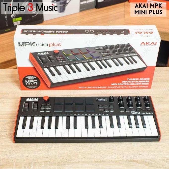 TERBARU AKAI MPK MINI PLUS 37 KEYS ORINAL MIDI CONTROLLER