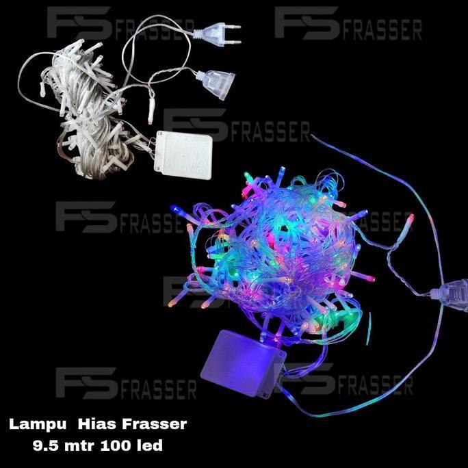 Frasser Lampu Tumblr / Lampu Natal LED Rainbow / Tumblr Light / Lampu Hias 10M 100 LED Kotak