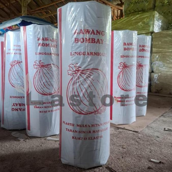 Plastik Mulsa Hitam Perak Plastik Perkebunan 1 Roll Lebar 120 Cm 500 Meter