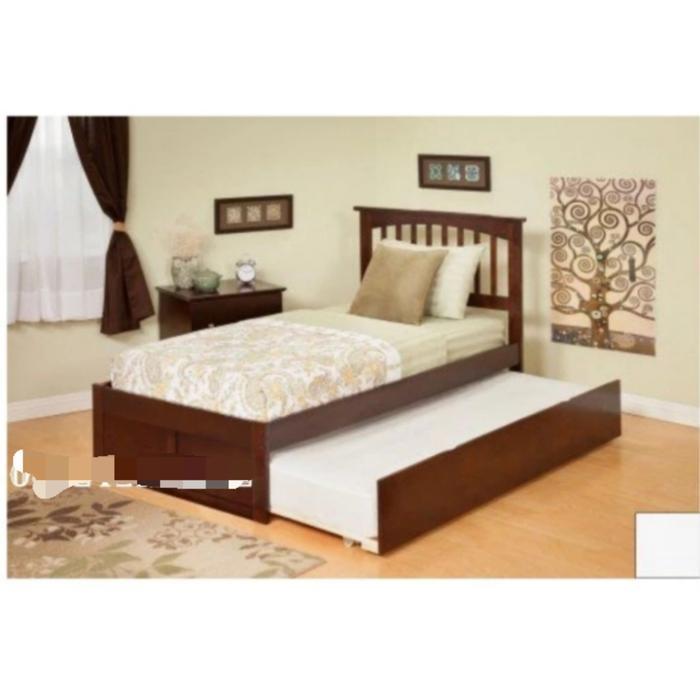 TEMPAT TIDUR JATI SORONG MINIMALIS , RANJANG JATI SORONG MINIMALIS