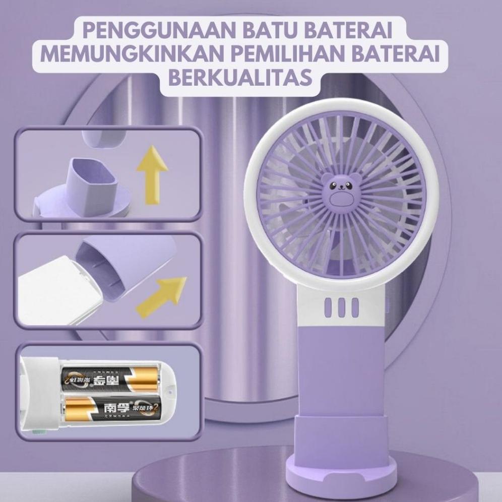 Best Deals Kipas Angin Baterai Abc 6820 Mini Fan Genggam Tangan | Kipas Angin Portable Mini | Kipas 